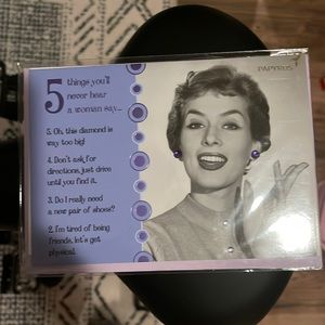Papyrus card NWT with silly message on cover & inside